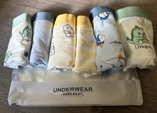 NIP 6 Pair Boys Boxer Briefs Size 10/12 Assorted Designs