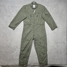 US Military Air Force Flyers Coveralls Mens 48L Sage Green CWU-27/P Flight Suit