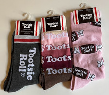 NEW TOOTSIE ROLL INDUSTRIES  ADULT CREW SOCKS  YOU CHOOSE 1 or ALL  1 SHIP