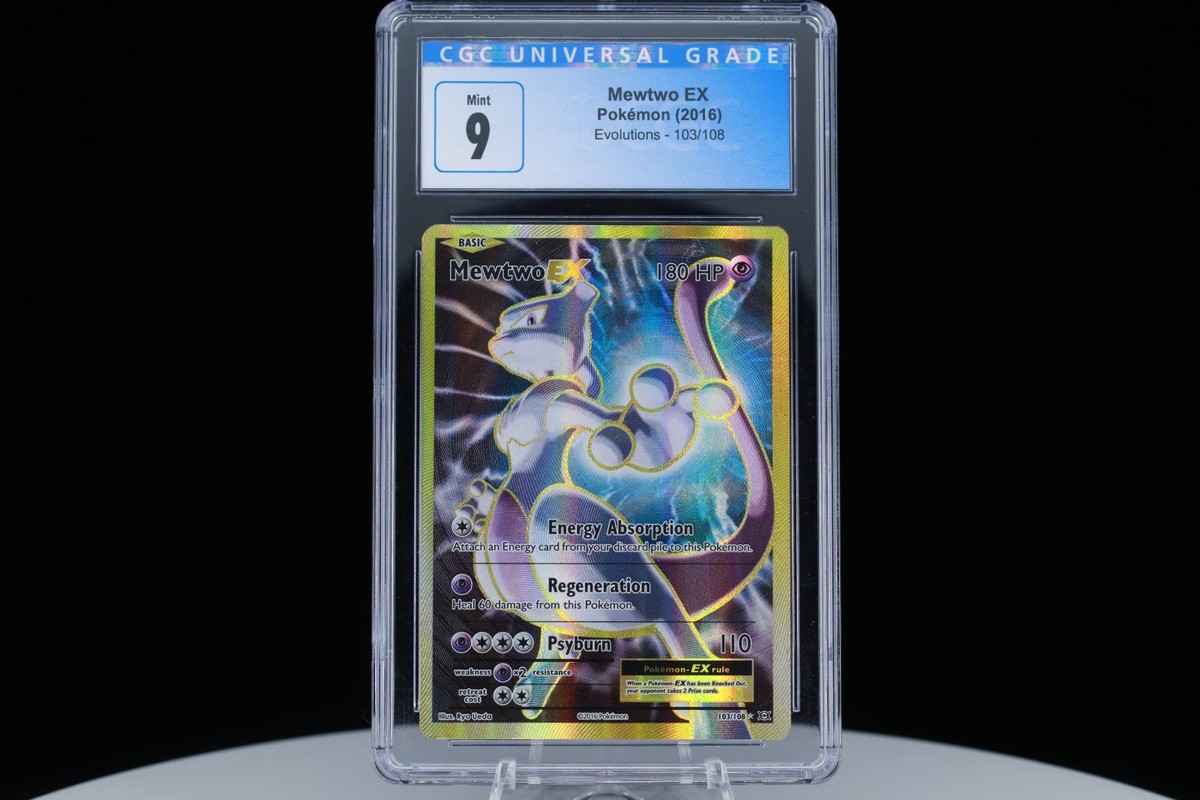 2016 POKEMON XY EVOLUTIONS #103 FULL ART/MEWTWO EX - CGC 9 | eBay