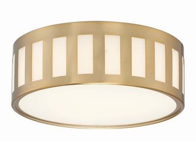 Crystorama Lighting Group KEN-2203 Kendal 3 Light 14''W Flush - Gold