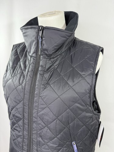 Chaleco sin mangas Bass Outdoor acolchado con cremallera frontal para mujer. Negro mediano nuevo con etiquetas - Imagen 3 de 6
