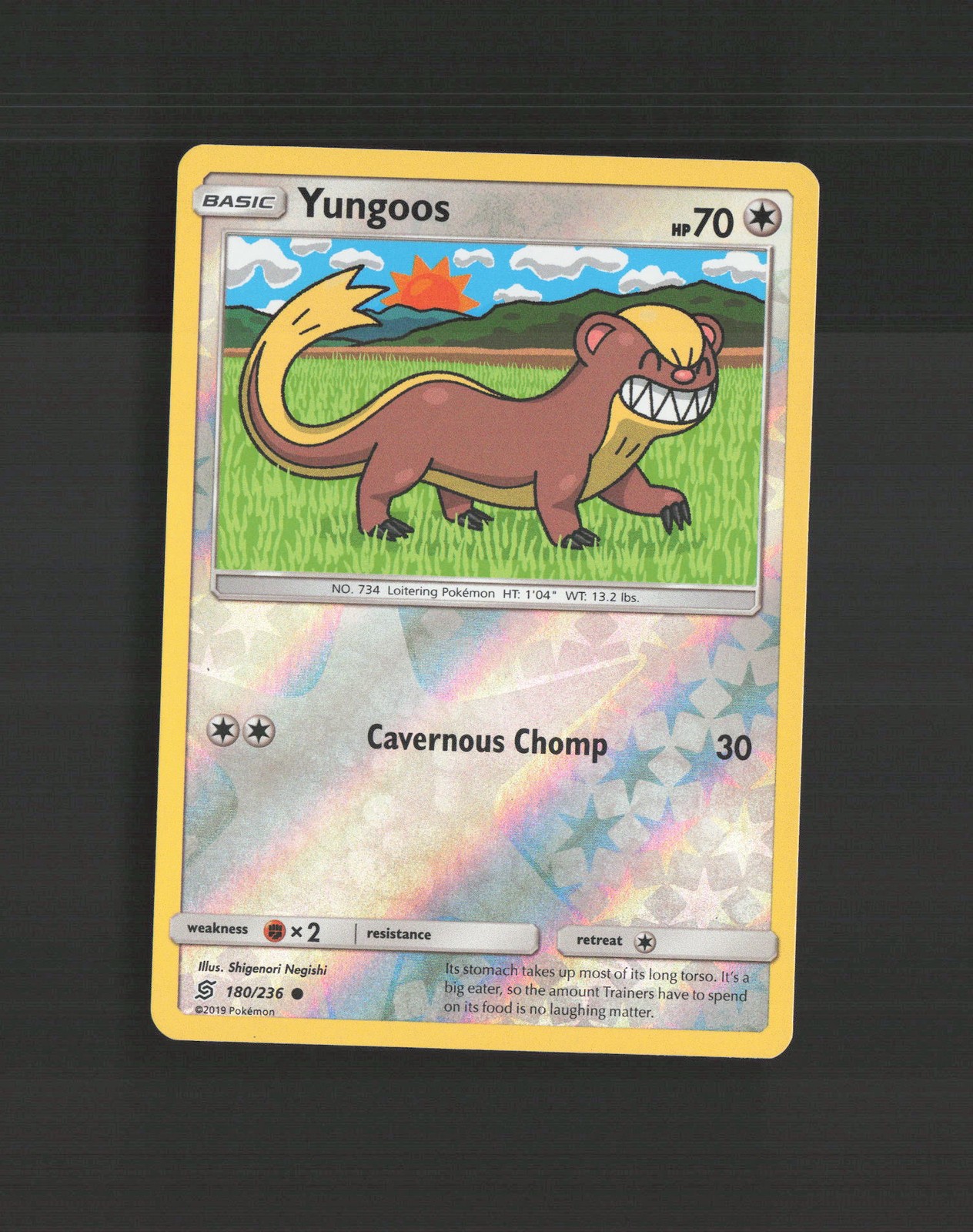 Yungoos 180/236 Unified Minds Reverse Holo Pokemon Card LP