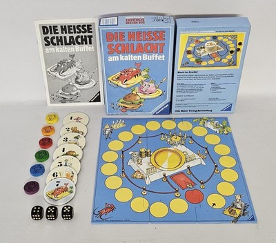 Die heisse Schlacht am kalten Buffet 1990 Ravensburger Kult Spiel Rarität 