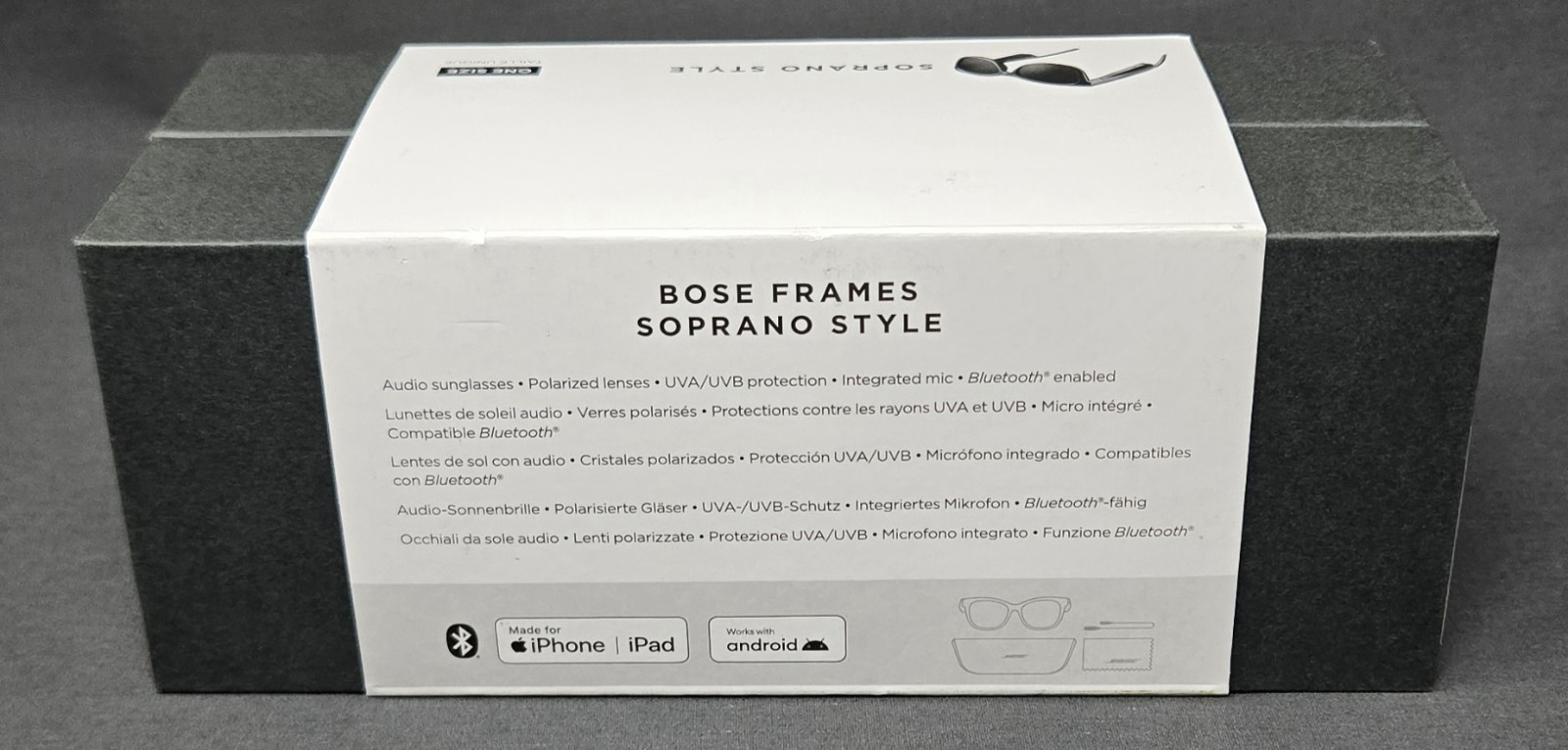 Bose Frames Soprano Polarized Smart Glasses Bluetooth Audio Sunglasses SEALED