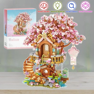 1149x Kirschblüte Baum Haus Bausteine Set Klemmbausteine Sakura Bricks Bauklötze