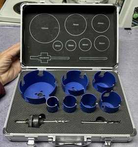 Carbide Tipped Hole Saw Set Of 7