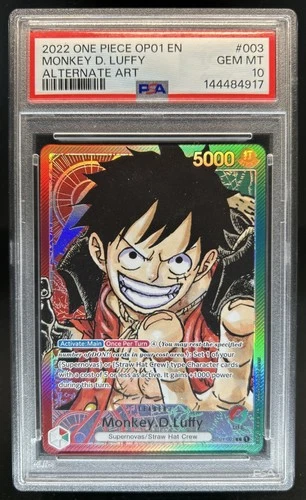 2022  Monkey D Luffy Romance Dawn PSA 10