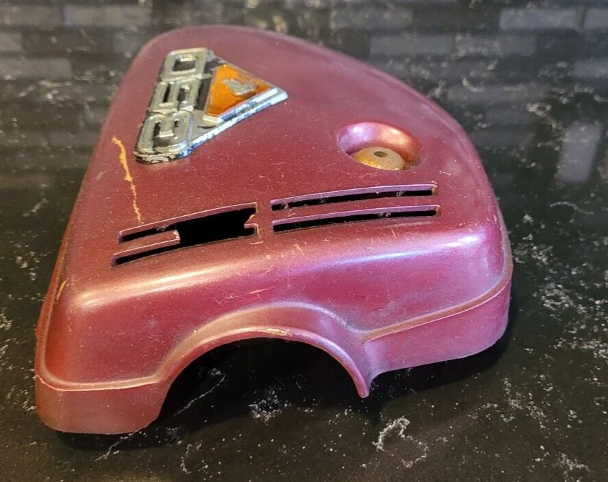 Винтажная левая боковая крышка для Honda от оригинального производителя CB 350 темно-бордовый пластик CB350 - Изображение 3 из 4