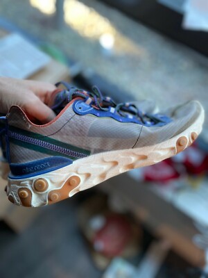 Nike React Shoes Element 87 Dusty Peach 2019 Sneaker Size 8 READ DESCRIPTION