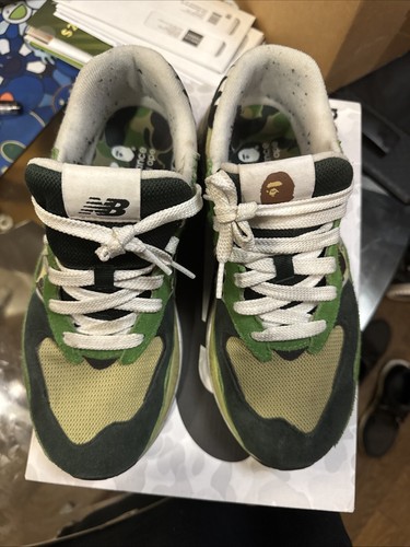 Size 9- New Balance BAPE x 57/40 Green - Picture 3 of 11