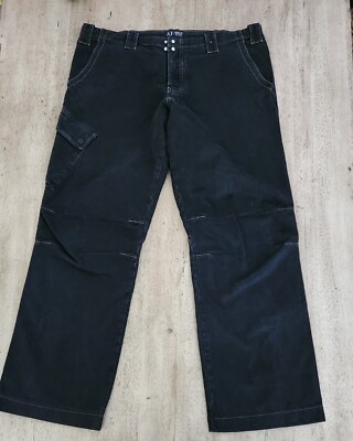Vintage Y2K 00s Armani Jeans Baggy Wide Leg Cargo Pants Vintage Y2K 00s Armani Jeans Baggy Wide Leg Cargo Pants