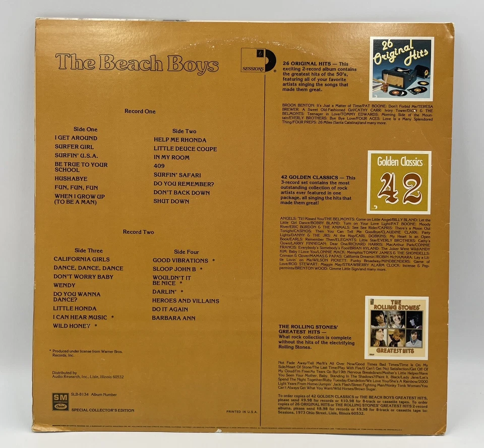 BEACH BOYS - Special Collectors Edition - Vinyl 2X LP 1st Press Capitol SLB-8134 - Image 2 of 4