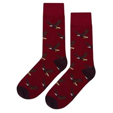 NWT Bald Eagle Dress Socks Novelty Men 8-12 Red Crazy Fun Sockfly