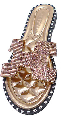 wild diva rhinestone sandals