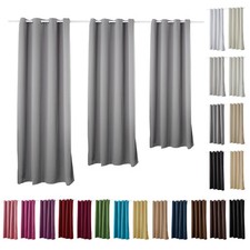 WOLTU Vorhang Gardinen 250g/m² Verdunklungsvorhang Ösen Blickdicht Verdunklung