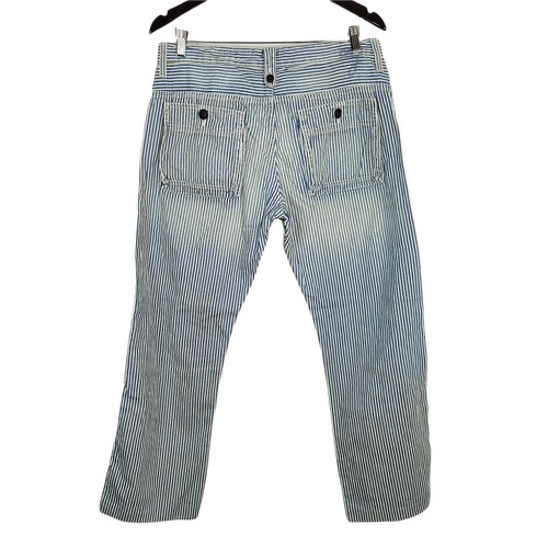 Pantalones AG Adriano Goldschmied Para Hombre 32 The Marine Muestra Venta Rayas Náuticas - Imagen 3 de 12