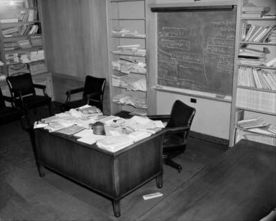Office of Physicist Albert Einstein That is a Big Chair to Fill Al .. Old Photo
