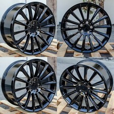 20x8.59.5 Staggered 5x112 Gloss Black Rims Fit Mercedes Cls450 E350 Glc300 S500
