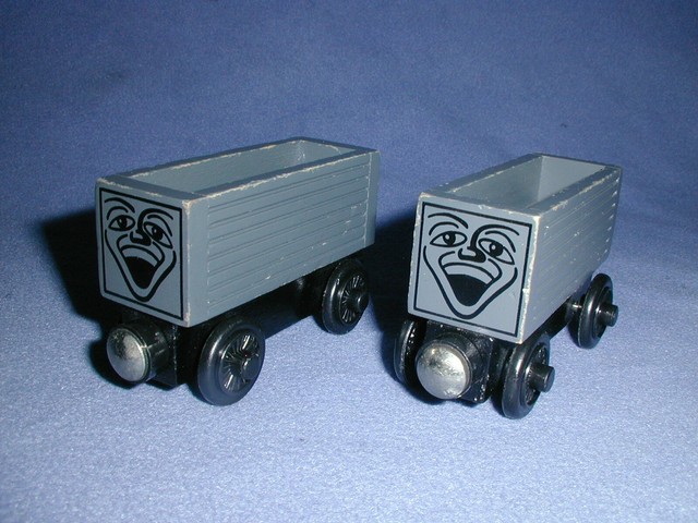 thomas wooden railway white face troublesome truck ebay