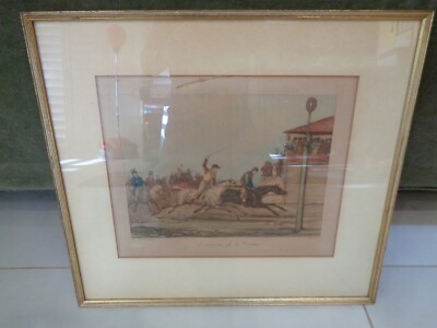 L'arrivee de la Course Horse Race Vernet Debucourt rare Aquatint