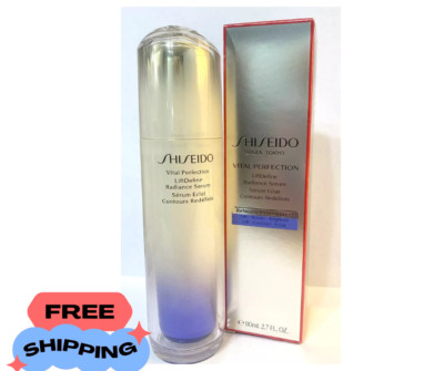 XL Shiseido Vital Perfection LiftDefine Radiance SERUM 2.7oz Benefiance ultimune