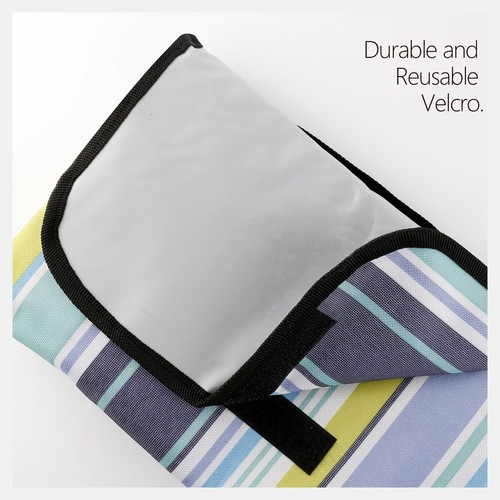 Waterproof Extra Large Mat for Camping and Travel Picnic Blanket Blue Stripe - 第 5/8 張圖片