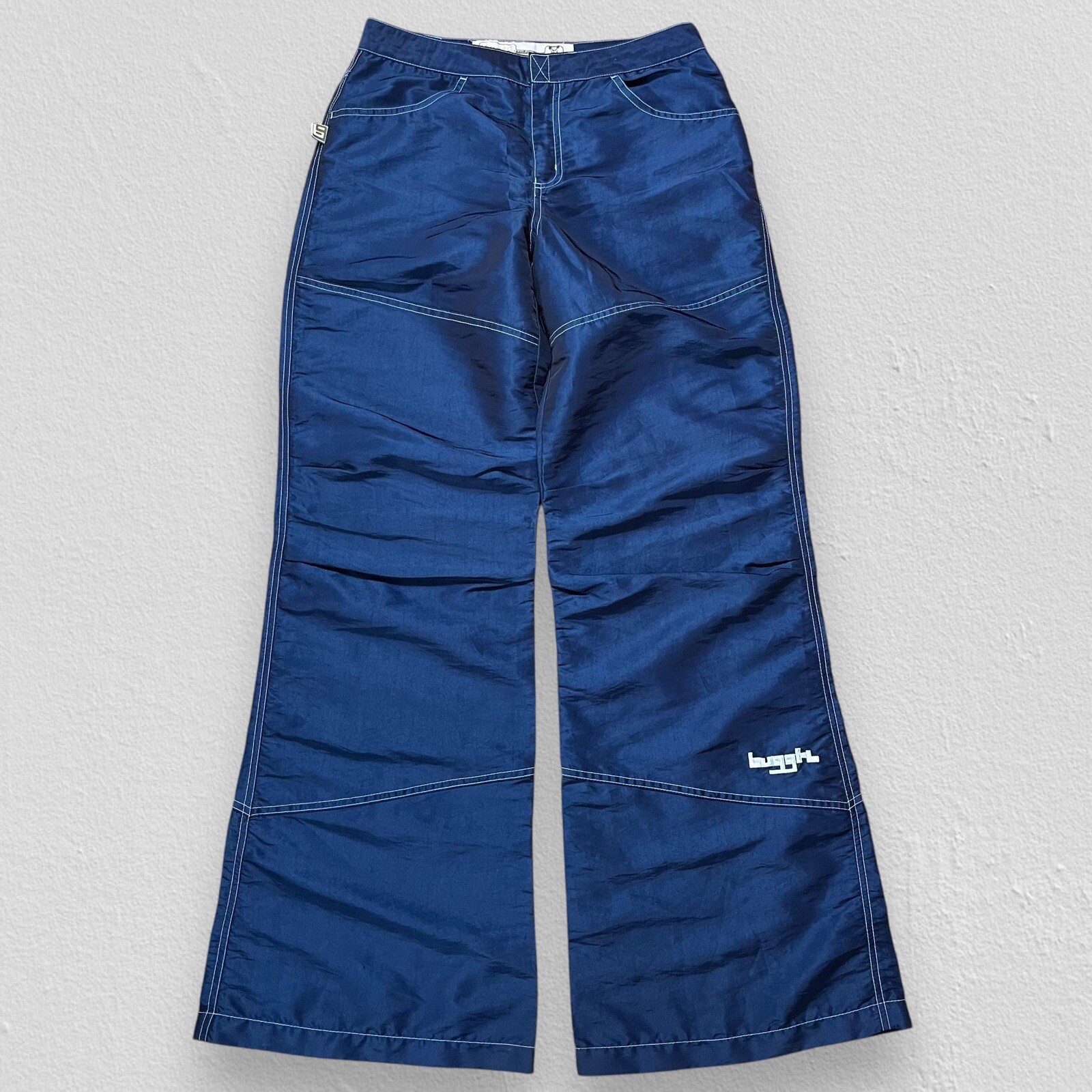 Y2K Buggirl Wide Leg Pants Raver Skater Baggy Festival 90s Pockets Sz 7 Men’s 29