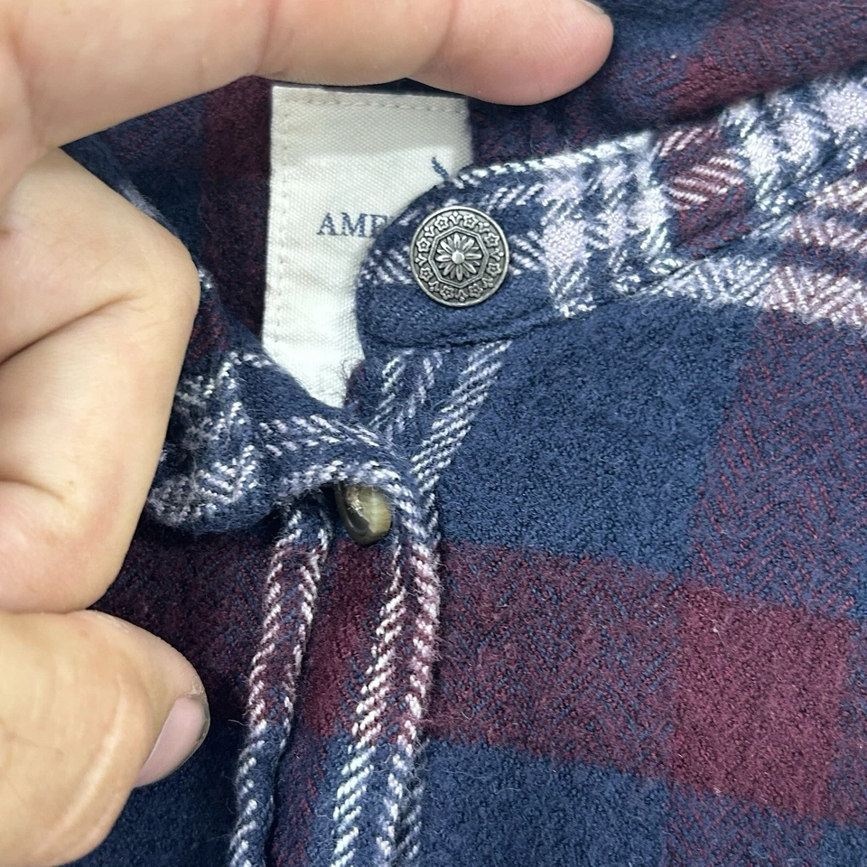 American Eagle Outfitters Ahh-flanela incrivelmente macia slim fit tamanho G - Imagem 2 de 4