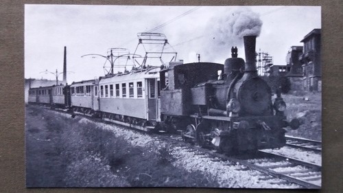 9558 foto stampa BADNERBAHN div. locomotive 1960 circa