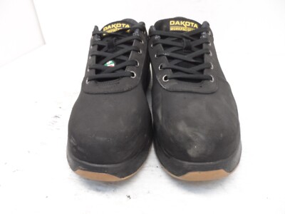 へへへ DAKOTA Men's Steel Toe Steel Plate Skate Safety Work Shoes 3613