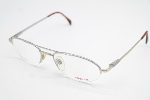 Vintage Glasses Menrad 1427 Silver Gold Half-Rim Eyeglass Frame - Picture 3 of 6