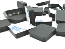 25mm Sq  Rubber Feet  Electronics and Desktop Equipment Various Pack Sizes