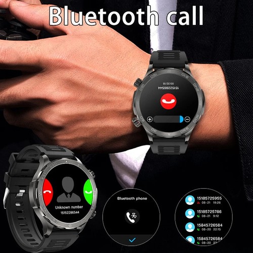 2024 New Bluetooth Call Smart Watch Men For Huawei AMOLED HD Large Screen Heart - Zdjęcie 4 z 42