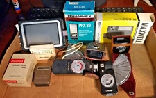 Lot VTG. Assorted Brands Camera Accessories (Untested) POLAROID MAXWELL HANIMEX