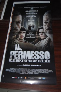 Locandina originale film il permesso 48 ore fuori 33 x 70 cinema ... Il permesso