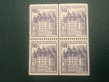 ICOLLECTZONE Germany 1231 perked on 3 sides blocks  VF NH