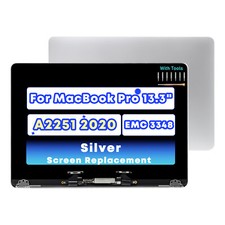13" For MacBook Pro Retina A2251 2020 EMC 3348 LCD Screen Display Assembly New