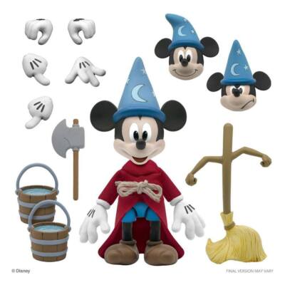 DISNEY - Ultimates Sorcerer's Apprentice Mickey Mouse Action Figure Super7