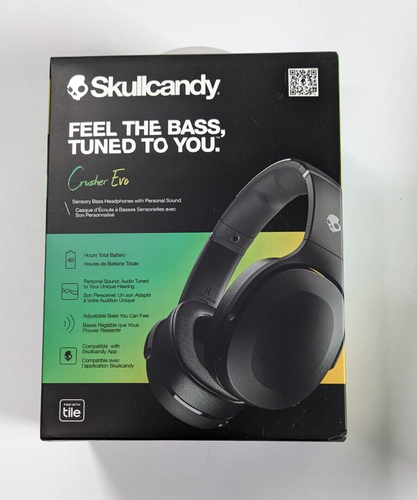 Skullcandy (S6EVW-N740) Crusher Evo Over-Ear Wireless Headphones- Black