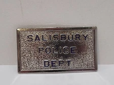 Vintage Hook Fast Salisbury Police Dept belt buckle obsolete collectable 