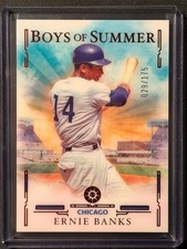 2025 Panini Boys of Summer Ernie Banks 75 Base /175