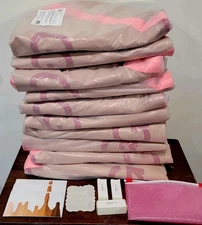 Glossier Duffle Bag Medium 20"x10"x10" Brown Pink Desert Rose Zip Strap Canvas