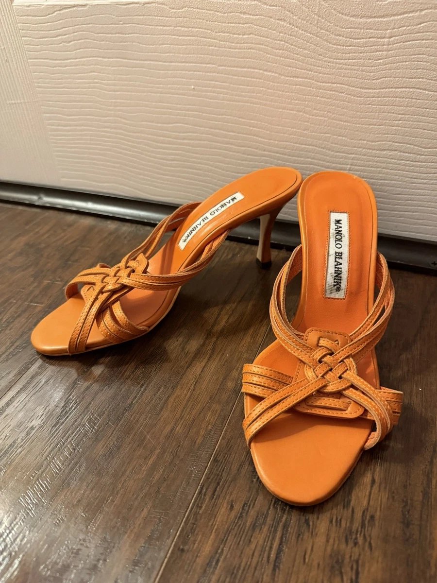 Manolo Blahnik Orange Heels for Women for sale | eBay