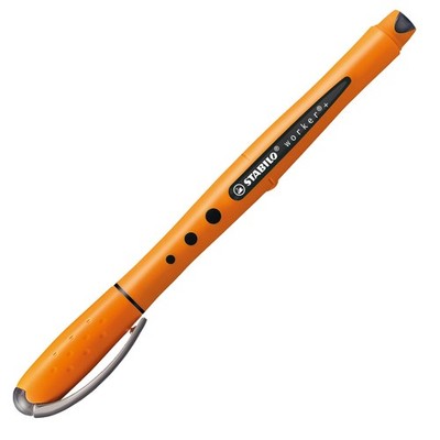 Stabilo Worker Black,Orange - rollerball pens (Black, Orange, Black, Fine)