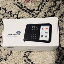 NEU Clear Captions blau Hörgeschädigte verstärktes Beschriftungstelefon