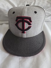 New Era 59Fifty Size 7 1/2 Minnesota Twins Gray Hat Lightly Used