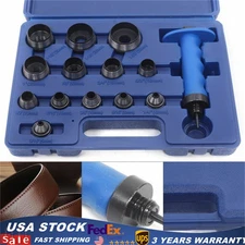 14pcs Hollow Punch Set Belt Leather Hole Maker Gasket Plastic Cutting Kit Tool