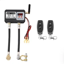 2Pcs Remote Control 12V Car Battery Disconnect Cut Off Isolator Master Switches