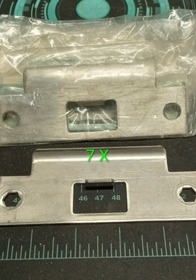 7 Pc. HEAVY DUTY Steel Commercial Strike Plates  